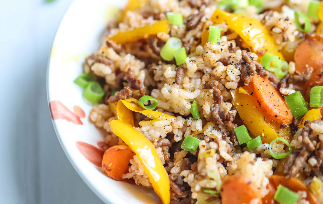 cajun beef and vegetable rice recipe